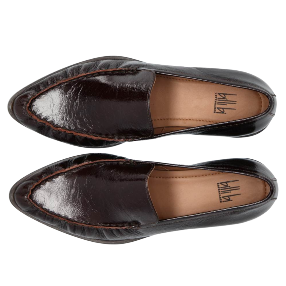 Spids loafers - Mogano naplack 266